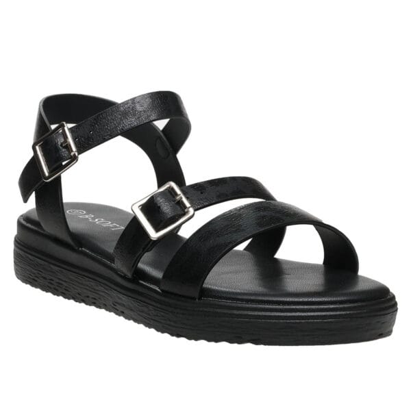B-SOFT COMFORT FLATFORMS 5742 BLACK