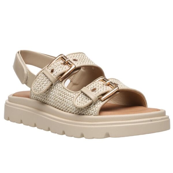 MALENA RAFFIA FLATFORMS SD65116 BEIGE