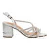 B-SOFT MID BLOCK-HEELS 2305-10 SILVER