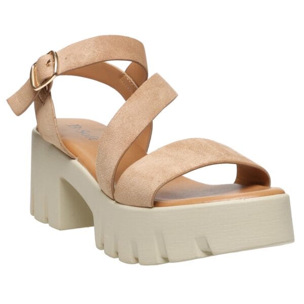 B-SOFT CASUAL HEELS 55314 BEIGE