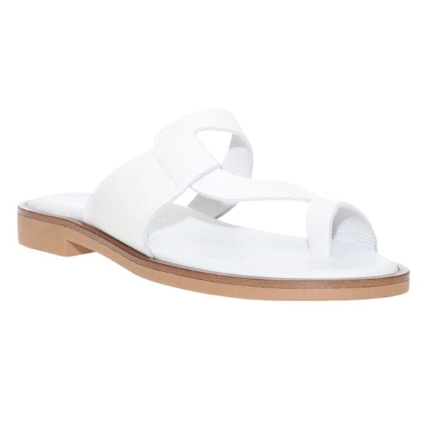 MALENA FLAT SANDALS 200-48 WHITE