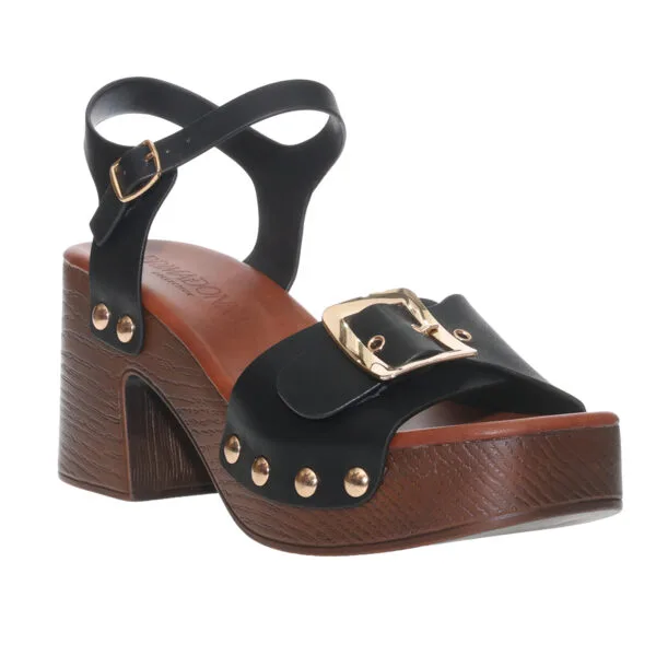 PRIMADONNA CLOG HEELS 90110 BLACK