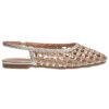 ENVIE WOVEN SLINGBACK BALLET E96-23338 GOLD