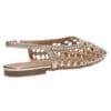 ENVIE WOVEN SLINGBACK BALLET E96-23338 GOLD