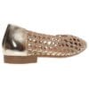 ENVIE WOVEN FLAT BALLET E96-23336 GOLD