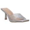ENVIE SQUARE TOE MULES E43-23147 SILVER