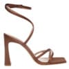 ENVIE ANKLE-STRAP HEELS E02-23722 BROWN