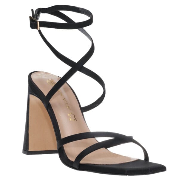 ENVIE ANKLE-STRAP HEELS E02-23722 BLACK