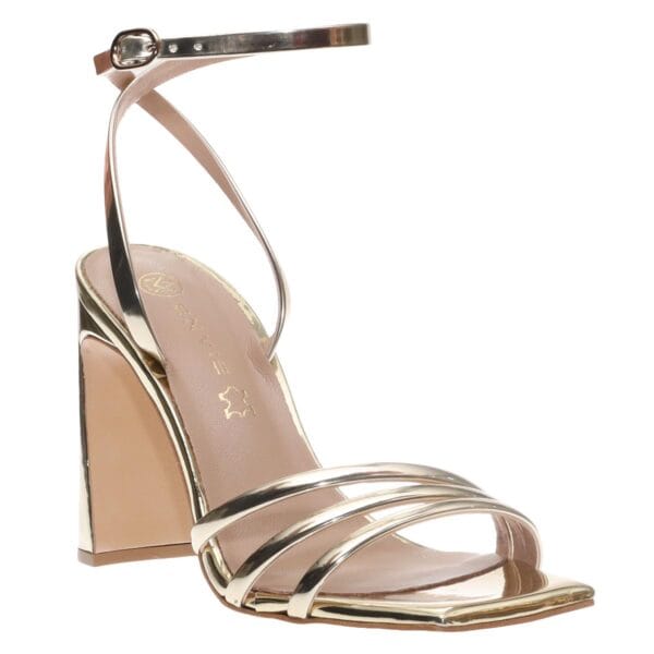 ENVIE SHINY BLOCK-HEELS E02-21792 GOLD
