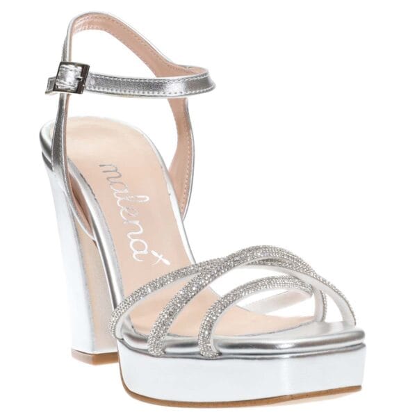 MALENA HIGH BLOCK-HEELS 1137 SILVER