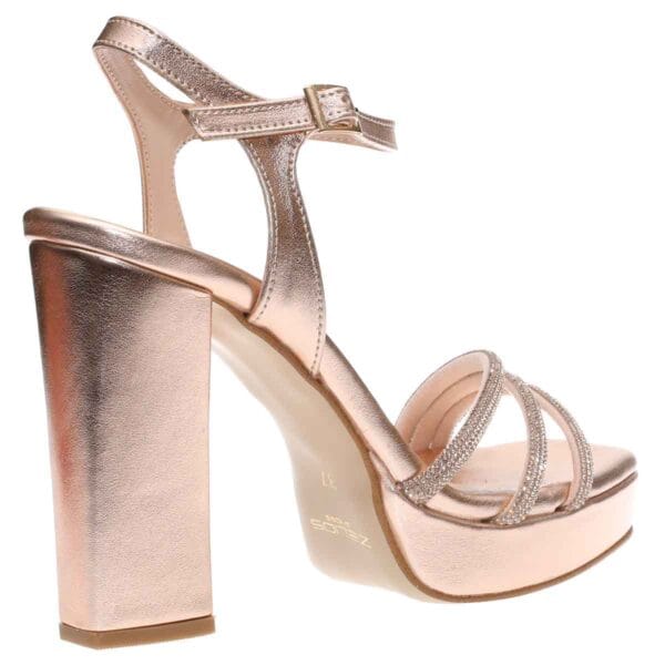 MALENA HIGH BLOCK-HEELS 1134 ROSE-GOLD