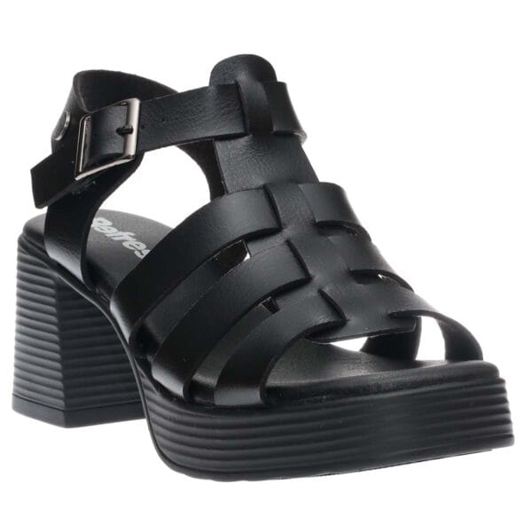 REFRESH GLADIATOR HEELS 175095 BLACK