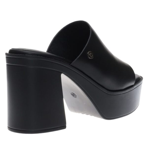 MALENA BLOCK-HEEL MULES SD94135 BLACK