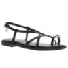 XTI FLAT SANDALS 145358 BLACK