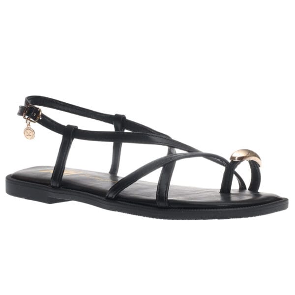 XTI FLAT SANDALS 145358 BLACK