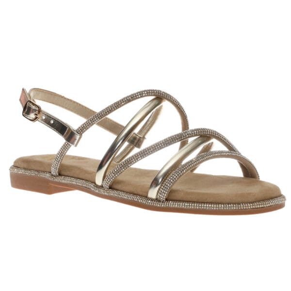 XTI FLAT SANDALS 145106 GOLD