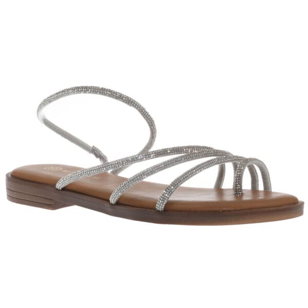 ENVIE FLAT SANDALS E96-23303 SILVER