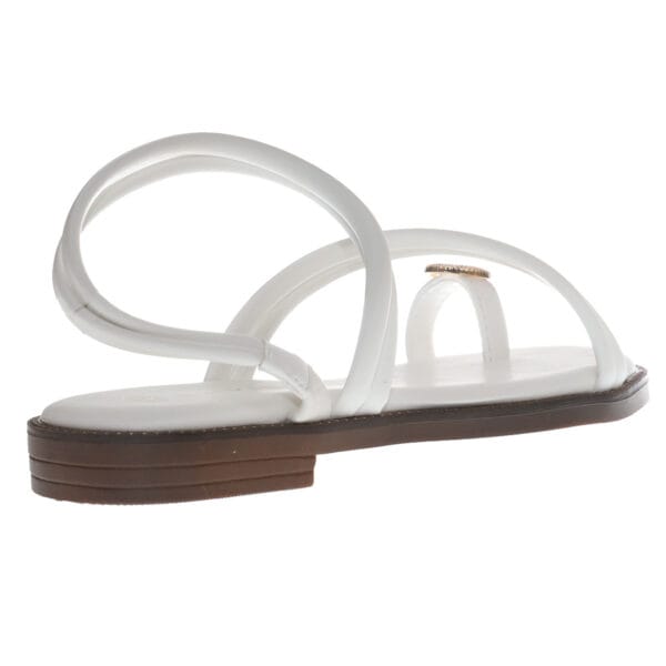 SM_R4854 ENVIE FLAT SANDALS E96-23330 WHITE
