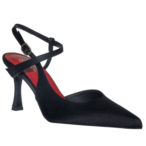 ENVIE SLINGBACK POINTY PUMPS E02-24716 BLACK