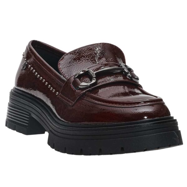 MALENA SHINY LOAFERS 57096 BORDEAUX