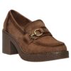 MALENA MID-HEEL LOAFERS 57106 CAMEL