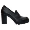 XTI BLOCK-HEEL LOAFERS 146091 BLACK