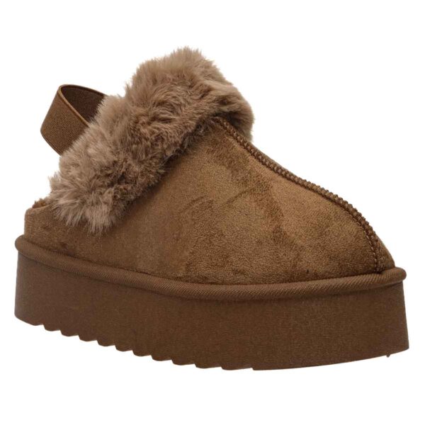 ENVIE FUR MULES V41-24016 CAMEL