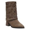 XTI FOLD-OVER COW BOOTIES 146498 PORO
