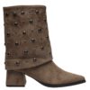 XTI FOLD-OVER COW BOOTIES 146498 PORO