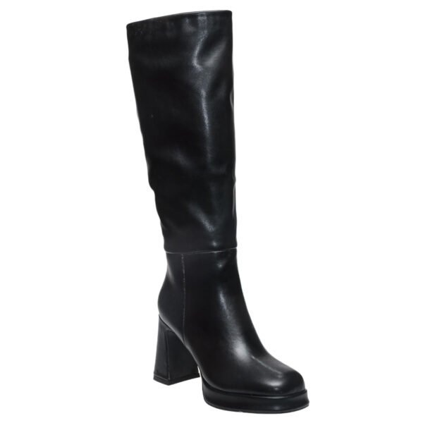 ENVIE BLOCK-HEEL BOOTS E45-24316 BLACK